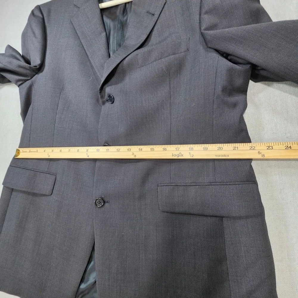 Daniel Cremieux Blazer Mens 46R Charcoal Gray Excellent 3-Button Sport Coat